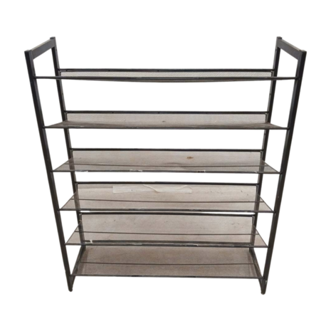 Emtrade Schoenenrek 5-laags, zwart, 92x31x112 cm, gebruikt