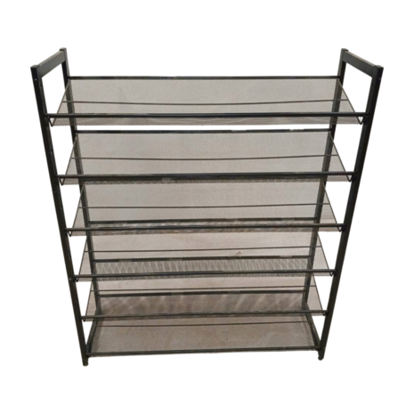 Emtrade Schoenenrek 5-laags, zwart, 92x31x112 cm, gebruikt