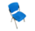 Gebruikte stapelbare kunststof stoel – blauw