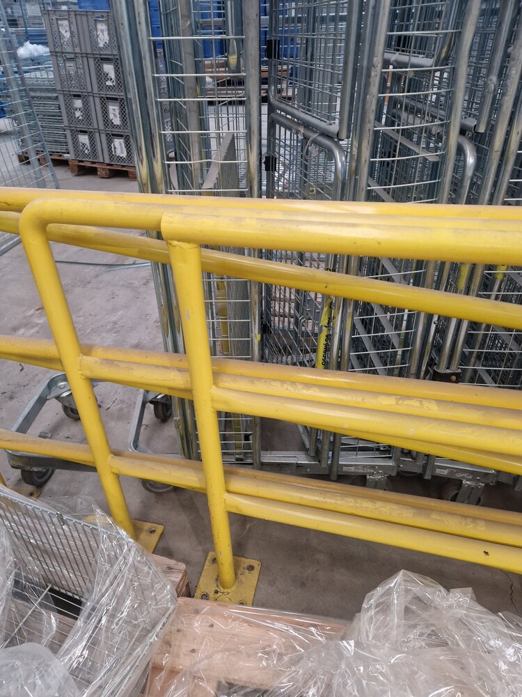 Emtrade Beschermingshekwerk geel, gebruikt, prijs per meter