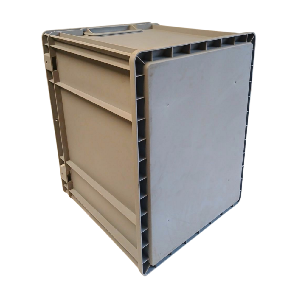 Emtrade Kunststof Bak met Handgreep, 400x300x320mm, PP Grijs, Levensmiddelecht, Nieuw