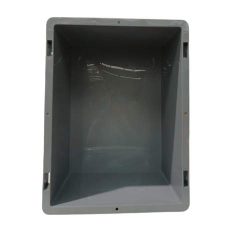 Emtrade Kunststof Bak met gesloten Handgreep, 400x300x170mm, PP Grijs, Levensmiddelecht, Nieuw