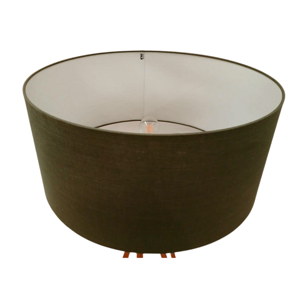 Good&Mojo Vloerlamp Kilimanjaro GOOD&MOJO, eco-linnen kap, bamboe voet, E27, gebruikt