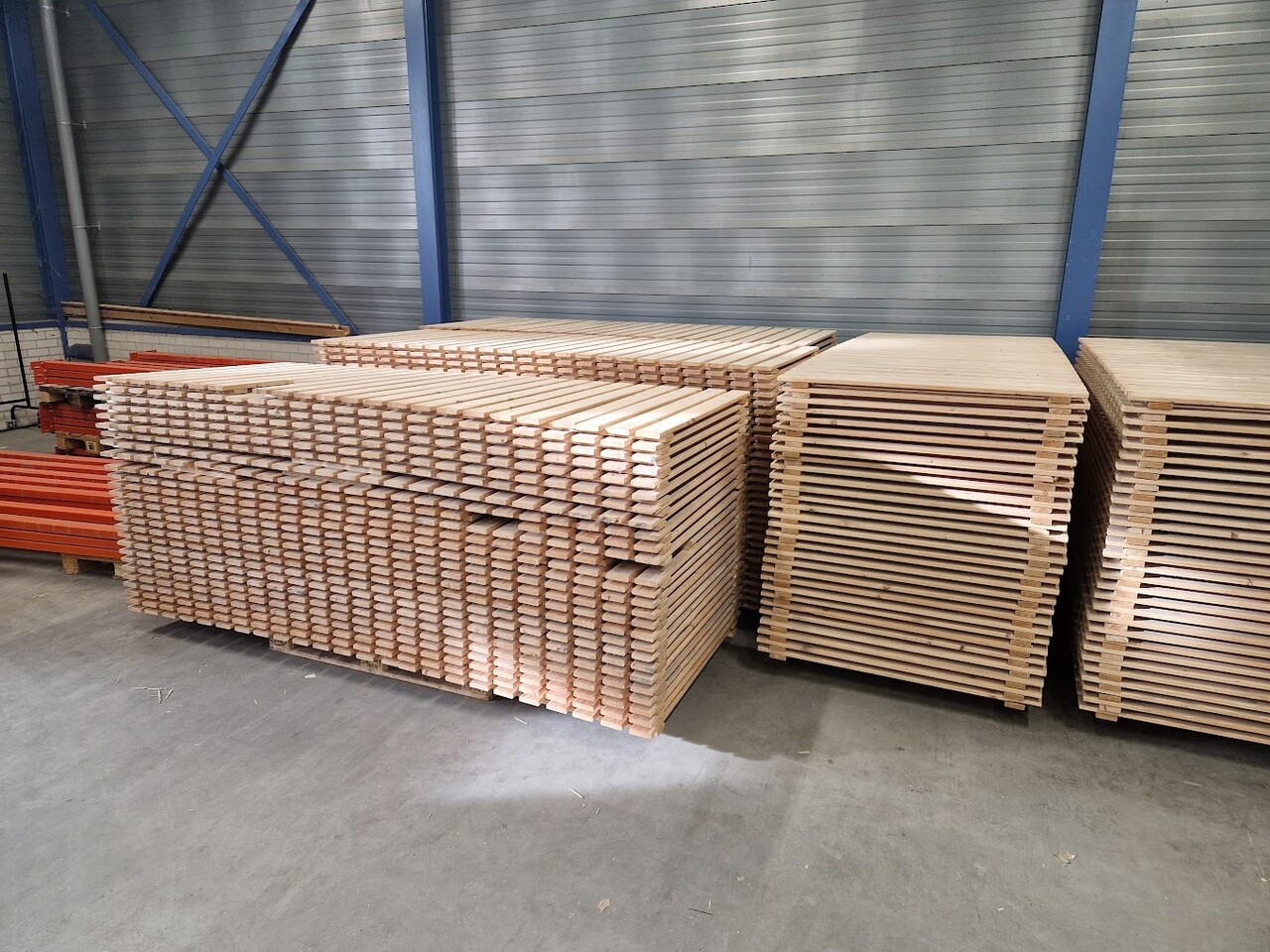 Vlonder 2700x1100 Vurenhout, 80% gesloten, gebruikt