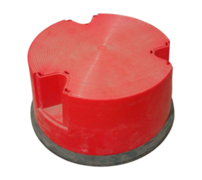 Emtrade Opstap krukje, 22 cm hoog, met zwenkwieltjes, gebruikt