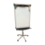 Nobo Nobo Piranha flipover whiteboard, afmeting bord 99x64,5 cm hxb, magnetisch schrijfoppervlak, 5 zwenkwielen, gebruikt