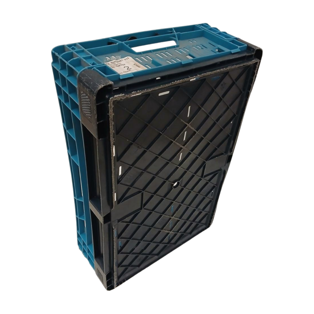 Bekuplast Vouwkrat Bekuplast 600x400x180 mm, PE-HDQ 02, geperforeerd, levensmiddelecht, gebruikt Bekuplast Vouwkrat Bekuplast 600x400x180 mm, PE-HDQ 02, geperforeerd, levensmiddelecht, gebruikt