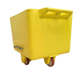 Emtrade Geïsoleerde vleeskar LDPE, 200 liter, 4 rubberen wielen, voedselveilig, gebruikt