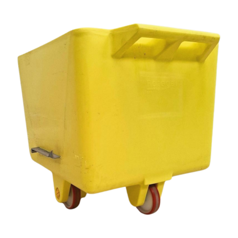 Emtrade Geïsoleerde vleeskar LDPE, 200 liter, 4 rubberen wielen, voedselveilig, gebruikt