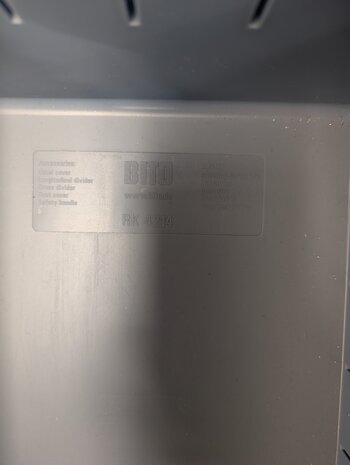 BITO Magazijnbak 400x234x140mm, 9,4 liter, kunststof bak, gesloten, stapelbaar, blauw, gebruikt