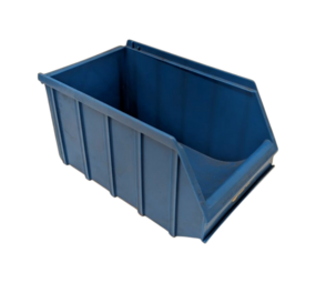 Emtrade Magazijnbak, 260x150x130 mm, geel pp, gebruikt