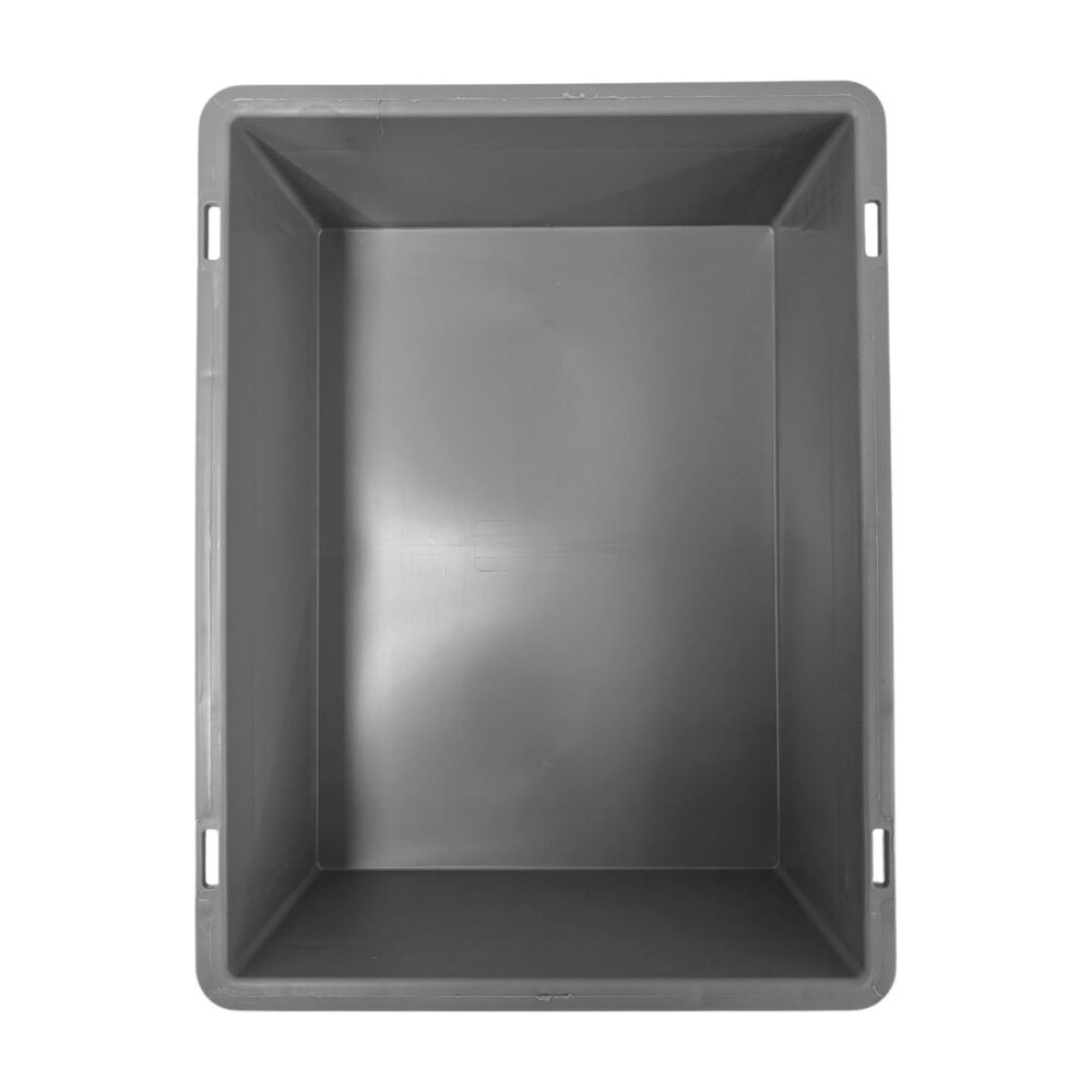 Emtrade Stapelbak 400x300x120mm Gesloten Grijs, Nieuw