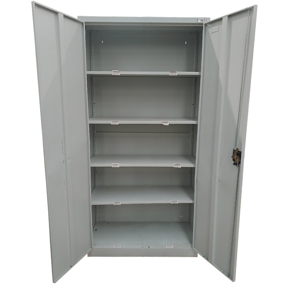 Manutan Manutan Archiefkast 4 Legborden Grijs, 905x400x1855mm (bxdxh), Gebruikt Manutan Manutan Archiefkast 4 Legborden Grijs, 905x400x1855mm (bxdxh), Gebruikt