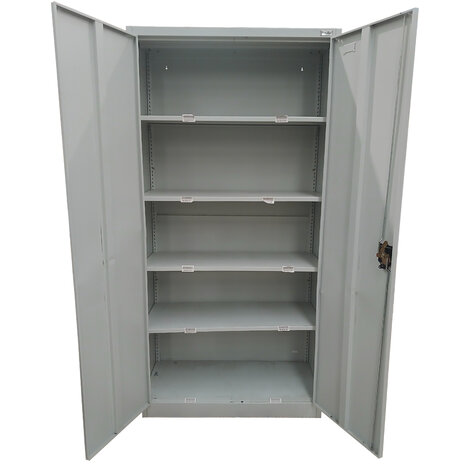 Manutan Manutan Archiefkast 4 Legborden Grijs, 905x400x1855mm (bxdxh), Gebruikt Manutan Manutan Archiefkast 4 Legborden Grijs, 905x400x1855mm (bxdxh), Gebruikt