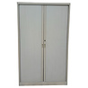 Emtrade Roldeurkast, 120x45x197 cm, Lichtgrijs, Zonder legborden en sleutel, Gebruikt Emtrade Roldeurkast, 120x45x197 cm, Lichtgrijs, Zonder legborden en sleutel, Gebruikt