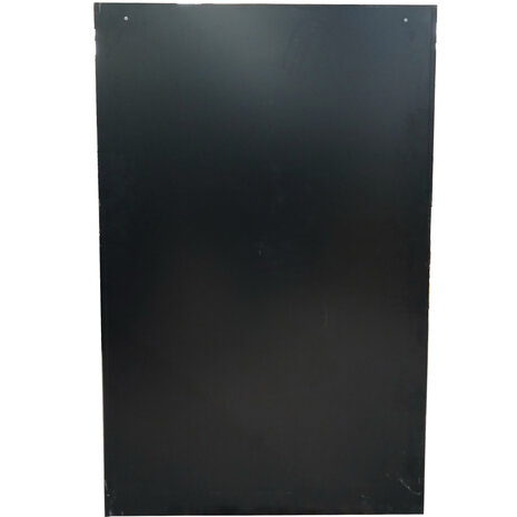 Emtrade Roldeurkast 120,5x47x194,5cm, 3 legborden zwart, inclusief sleutel, gebruikt