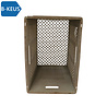 Emtrade Geperforeerde krat 60x40x43 cm, grijs, gebruikt