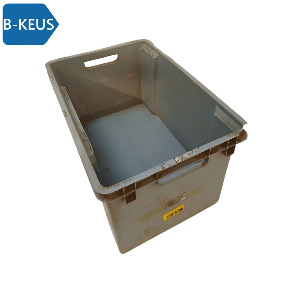 Allibert Nestbare stapelbak 60x40x30cm grijs, gebruikt