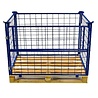 Emtrade (Nieuw) Opzetrand staal voor euro pallet, klapraam, gaascontainer, 1200x800x800 mm, nieuw