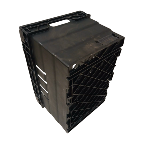 Emtrade Nestbare Stapelbak, 600x400x350 mm, euronorm, zwart kunststof, gebruikt