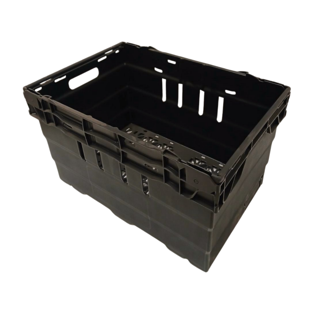 Emtrade Nestbare bak zwart 600x400x350 mm, gebruikt