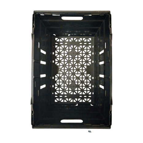 Emtrade Nestbare bak zwart 600x400x350 mm, gebruikt