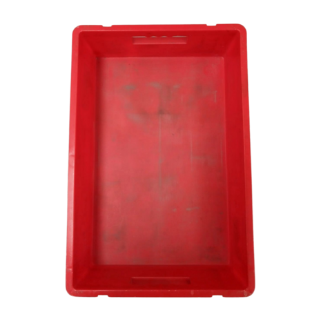 SSI Schäfer Stapelbak 600x400x120mm, rood, gebruikt