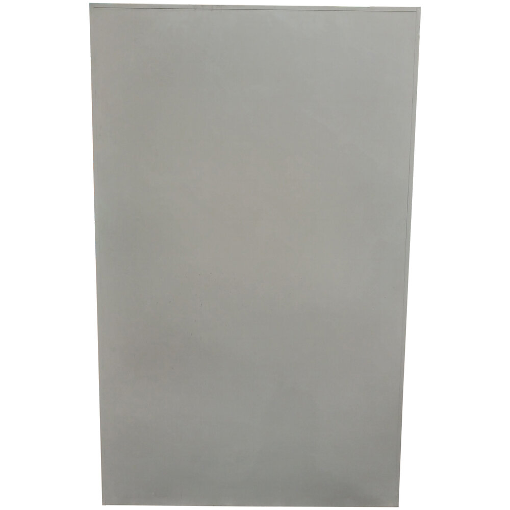 Emtrade Roldeurkast 120x45x195 cm, 4 legborden, grijs, gebruikt