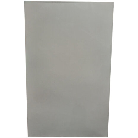 Emtrade Roldeurkast 120x45x195 cm, 4 legborden, grijs, gebruikt