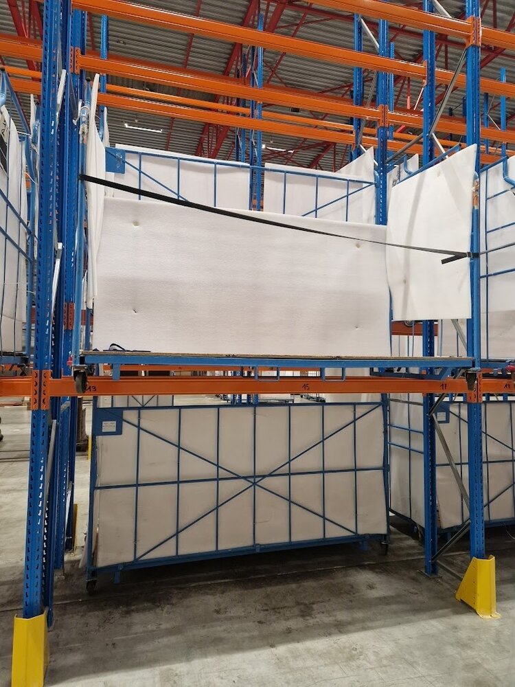 Cordes Meubeltransportwagen 2500x1150x1800mm Corletten L-frame nestbaar en stapelbaar, met rem, blauw, gebruikt Cordes Meubeltransportwagen 2500x1150x1800mm Corletten L-frame nestbaar en stapelbaar, met rem, blauw, gebruikt