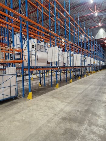 Cordes Corlette/meubelwagen 2500x1150x1800mm l-frame nestbaar en stapelbaar, met rem, blauw, gebruikt