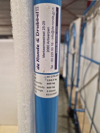 Cordes Meubeltransportwagen 2500x1150x1800mm Corletten L-frame nestbaar en stapelbaar, met rem, blauw, gebruikt Cordes Meubeltransportwagen 2500x1150x1800mm Corletten L-frame nestbaar en stapelbaar, met rem, blauw, gebruikt