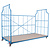 Cordes Corlette/Meubelwagen 2500x1150x1800mm L-frame nestbaar en stapelbaar, met rem, blauw, gebruikt