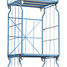 Cordes Meubeltransportwagen 2500x1150x1800mm Corletten L-frame nestbaar en stapelbaar, met rem, blauw, gebruikt Cordes Meubeltransportwagen 2500x1150x1800mm Corletten L-frame nestbaar en stapelbaar, met rem, blauw, gebruikt