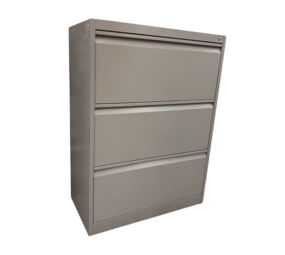 Emtrade Ladekast 80x40x108 cm, 3 lades, Grijs, Gebruikt