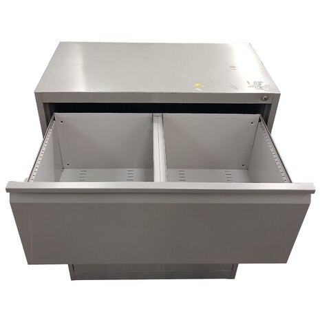 Emtrade Ladekast 80x40x108 cm, 3 lades, Grijs, Gebruikt