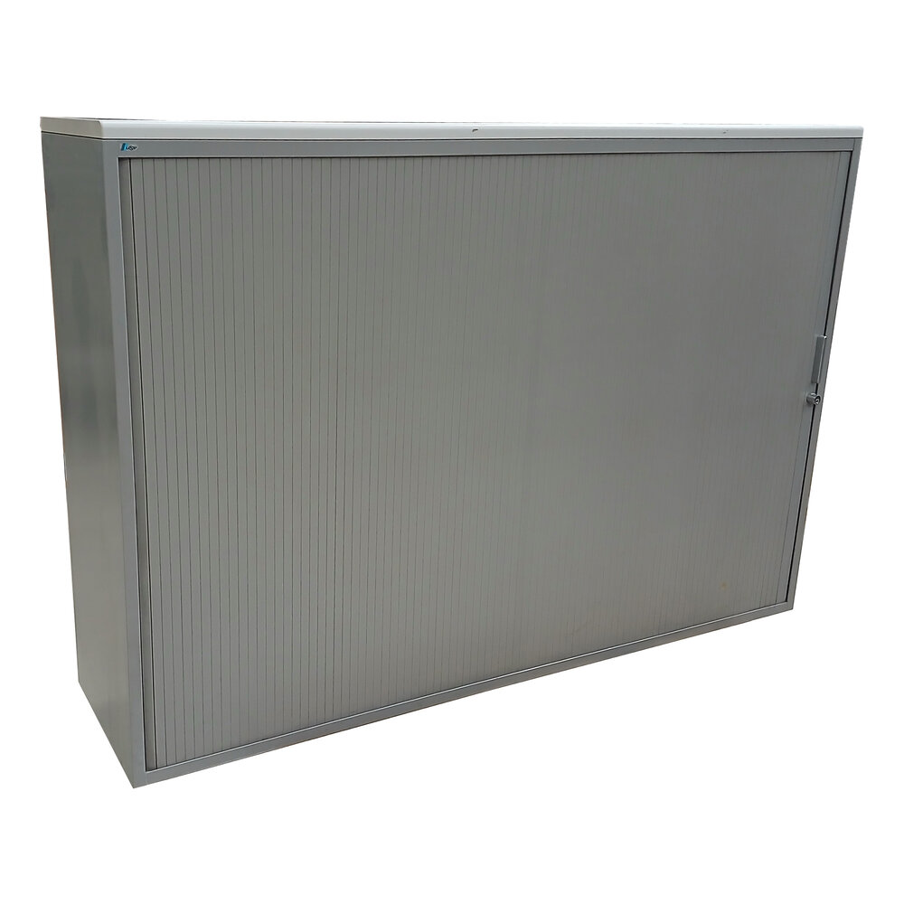 Emtrade Roldeurkast 4 Legborden Grijs 160x40x110,5 cm Gebruikt