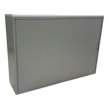 Emtrade Roldeurkast 4 Legborden Grijs 160x40x110,5 cm Gebruikt