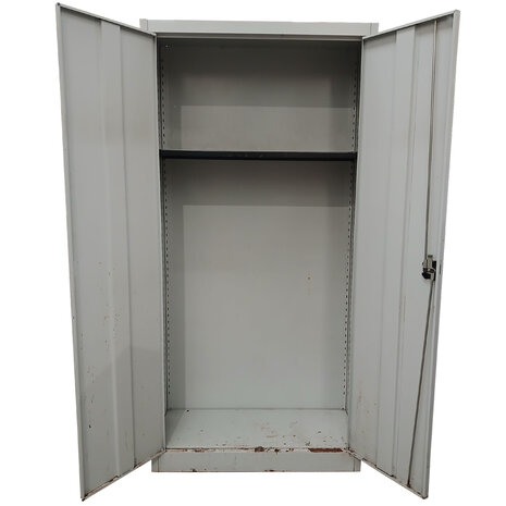 Emtrade Draaideurkast 1 Legbord Grijs 95x42x194,5 cm Gebruikt