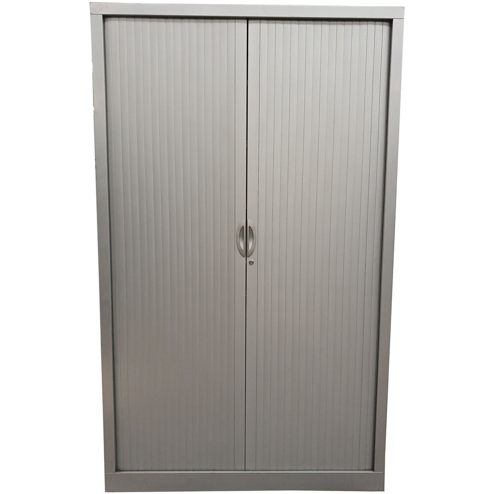 Emtrade Roldeurkast Grijs 5 Legborden 120x43x198cm Gebruikt