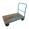 Transportwagen 80x125x110, blauw, gebruikt