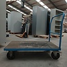 Transportwagen 80x125x110, blauw, gebruikt