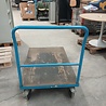 Transportwagen 80x125x110, blauw, gebruikt
