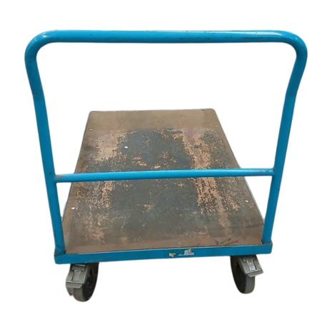 Transportwagen 80x125x110, blauw, gebruikt