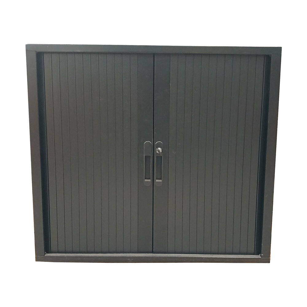 Emtrade Roldeurkast Laag 80x45,5x75 cm, Zwart, Gebruikt