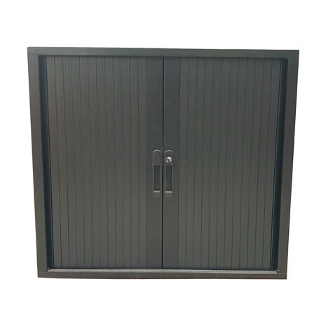 Emtrade Roldeurkast Laag 80x45,5x75 cm, Zwart, Gebruikt