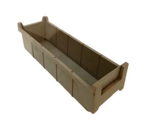 Emtrade Ladebak 430x140x130 mm, grijs, gebruikt