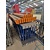 Palletstelling set 12 staanders 3500x1050x70x60mm blauw, 30 liggers 2700x100x50mm oranje, gebruikt