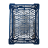 Emtrade Geperforeerde krat blauw, 40x30x12,5 cm, lage rand 9 cm, PP05, Levensmiddelgeschikt, Nieuw