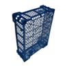 Emtrade (Nieuw) Geperforeerde krat blauw, 40x30x12,5 cm, lage rand 9 cm, PP05, Levensmiddelgeschikt, Nieuw